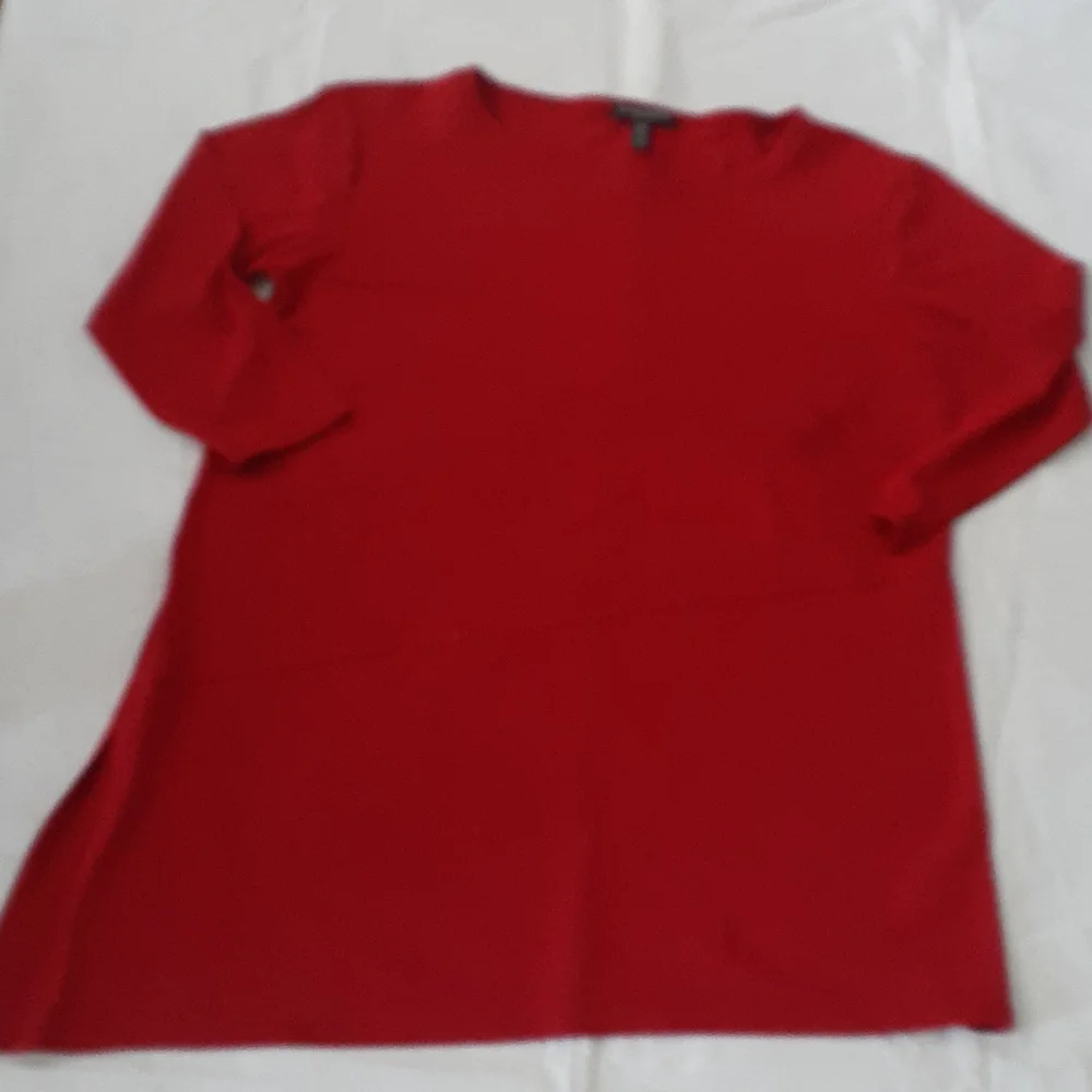 Eileen fisher orange pullover crewneck top Sz S - Picture 9 of 11